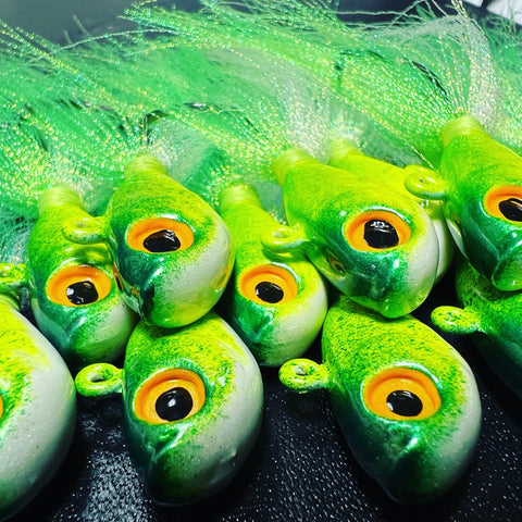 AVAILABLE AGAIN NOW!! “THE GRINCH" Glass Minnow